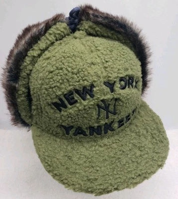 Myfitteds New York Yankees Sherpa Dog Ear New Era Fitted Hat Cap Size 7 1/4 - Image 1 of 4