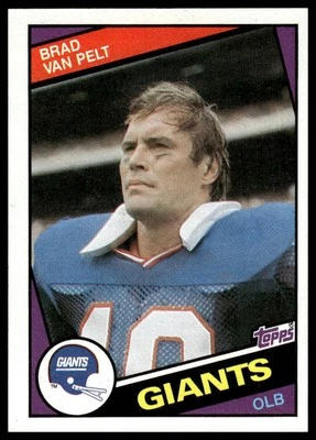 1984 Topps #323 Brad Van Pelt New York Giants NM+ - Image 1 of 2