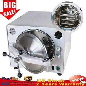 Sterilizzatore Dentale Autoclave 18L Macchina a Vapore Sottovuoto con Display Manometro - Foto 1 di 8