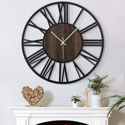 Large Wall Clock for Living Room Decor, 14 Inch Non Ticking Silent, Battery O... - Image 1 of 4