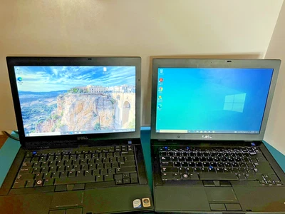 Lote de 2 - Dell Latitude E6400 Core 2 Duo P8600 4GB RAM 128GB SSD 14" Win10 Foto 1 de 4