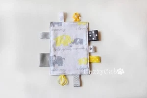 Tag Toy, Elephant Tag Toy, Baby Sensory Toy, Stroller, Carsea Tag Toy - Picture 1 of 3