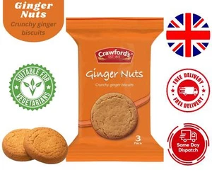 Crawford's Crunchy & Delicious Ginger Nuts Biscuits Pack of 20 - Picture 1 of 1