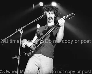 FRANK ZAPPA PHOTO 8x10 Concert Photo in 1973 by Marty Temme SG Special B - Picture 1 of 1