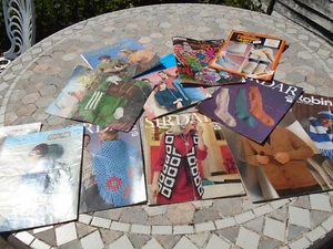 Bundle of VINTAGE KNITTING PATTERNS Varied Selection 11 True Vintage not copies - Picture 1 of 9