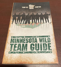2007-08 Minnesota Wild NHL Hockey Media Guide 5th Year Anniversary