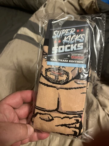 All Elite Crate Exclusive The Acclaimed Super Kick Socks AEW Max Caster Bowens Cover