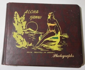 1940's hand painted Hawaii photographs scrapbook - Picture 1 of 8