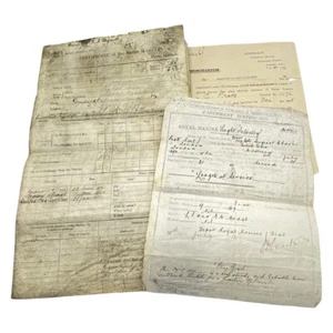 Pre WW1 Royal Marine Light Infantry Certificate Of Service & Docs To C Pratt - Picture 1 of 10