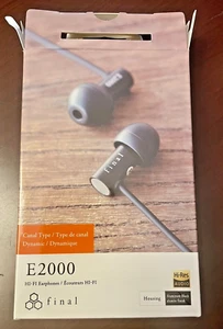 Final Audio E2000 In Ear Headphone Hi-Resolution Earphones Earbuds Monitor IEM - Photo 1 sur 5