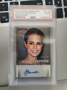 2015 Jordana Brewster Panini Americana Signatures  Autograph Card 2 fast PSA MIN - Picture 1 of 2