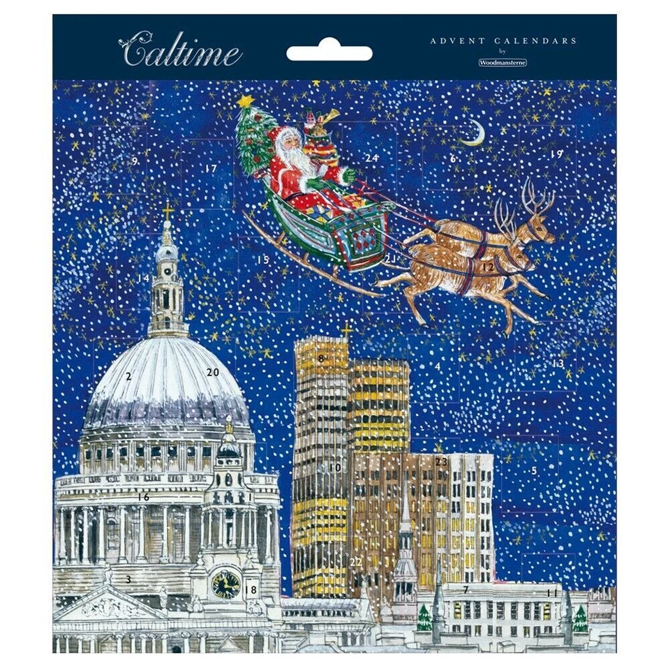 Christmas Delivery Father Christmas Over London Caltime Advent Calendar 213x213 - Image 1 of 1