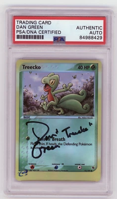 PSA Signed Dan Green Treecko 75/109 Ex Ruby and Sapphire Pokémon - Image 1 of 2