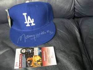 Maury Wills Autographed Baseball Hat JSA Certified with Tag - Picture 1 of 5