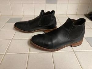 RED WING 6-INCH CHELSEA WOMEN'S SHORT BOOT BLACK LEATHER 10 B - Picture 1 of 14