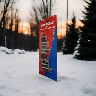 Duralast Metric Socket Set 10 Pc 3/8", 1/4"  6pts - Image 1 of 2