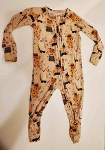 Dreamies Bamboo Baby Sleeper Pajamas Beary Halloween 3 To 6 Months - Picture 1 of 6
