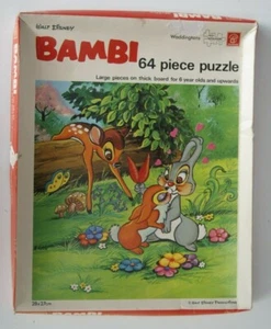 WALT DISNEY BAMBI WADDINGTONS JIGSAW PUZZLE VINTAGE - Picture 1 of 6