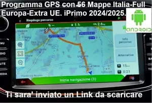 ANDROID 2024/25 NO-SD Programma GPS iGò MAPPE RadioCINESI 2 din Navigatore VELOX - Imagen 1 de 11