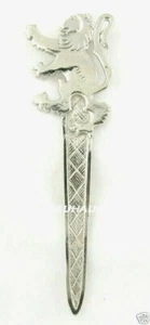 PIN FALDA ESCOCESA LEÓN RAMPANTE ENTRELAZADO ACABADO PULIDO HECHO EN ESCOCIA ALBA - Imagen 1 de 3