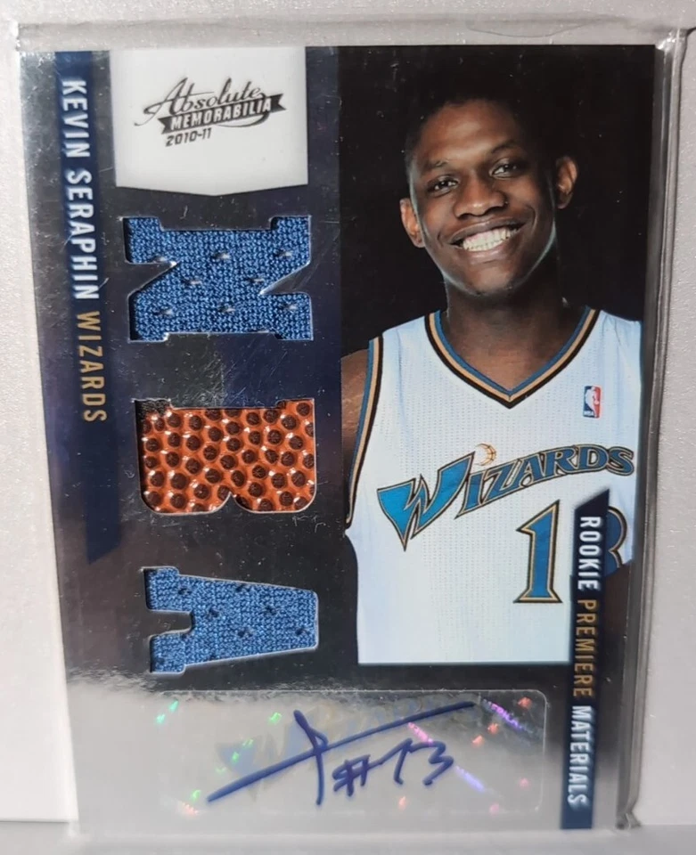 2010-11 Absolute Memorabilia Washington Wizard Kevin Seraphin JSY AU 123/249 RC - Image 1 of 2