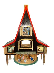 Richard Gläser Adventshaus Weihnachten Vintage - wie besehen - bitte lesen - Bild 1 von 12