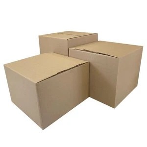 UOFFICE Multi-Depth Corrugated Boxes 8" x 8" x 8" Bundle 25 Cube Boxes - Imagen 1 de 12
