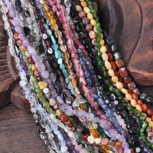 1 Strand 5-8mm Natural Freeform Stone Chips beads gemstones Jewelry Making DIY - Picture 1 of 20