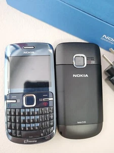 Nokia Serie C C3-00 - Azul Marino/Gris desbloqueado completamente funcional teléfono celular - Imagen 1 de 12