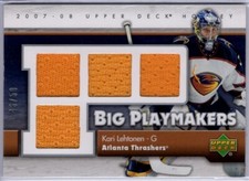 2007-08 Upper Deck Big Playmakers #BPKL Kari Lehtonen 46/50 *S421