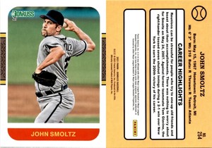 John Smoltz 2021 Donruss Baseball Card 254  Atlanta Braves