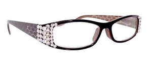 Lyon, (Bling) Reading Glasses w (Clear, AB Aurora Borealis) Genuine European Cry - Picture 1 of 3