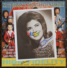JUNE STEARNS signed 8x10 w Nate Gibson & the Stars of Starday 2xLP NEW FREE SHIP