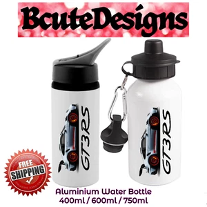 GT3 RS LOGO GT3RS THEMED DRINKS WATER BOTTLE STRONG ALUMINIUM 911 SPORTS CAR - Picture 1 of 2