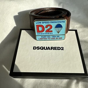 Dsquared Brown Belt Unisex 85 - Picture 1 of 5