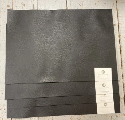 HOTEL COLLECTION Placemats Faux Leather Black Set of 4 NWT - Image 1 of 4