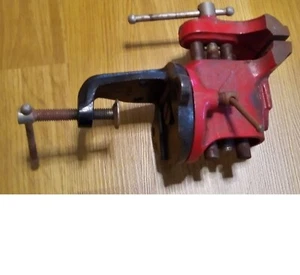Vtg Brink & Cotton USA Small Clamp Swivel Base Bench Table Vise - Picture 1 of 1