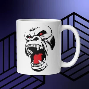 Gorilla Monkey Kaffee/Teebecher 11 Unzen Tasse ( doppelseitig ) Geschenk - Bild 1 von 3