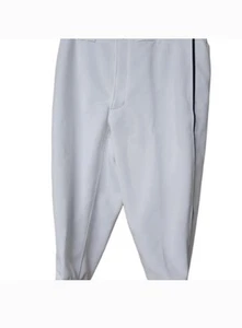 Mizuno White/Navy Piped Short Baseball Pants Sz Adult L - Picture 1 of 5