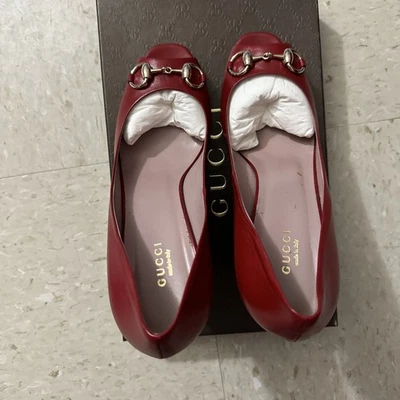 Gucci Жизель черный платформе Horsebit каблуки женский размер ЕС 39 США 9 - Изображение 1 из 4