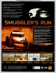 Smuggler’s Run Off-Road Racing Rockstar PlayStation2 2001 Werbung - Bild 1 von 5