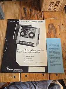Vintage Viking Tape System Components Sales Brochure - Picture 1 of 5