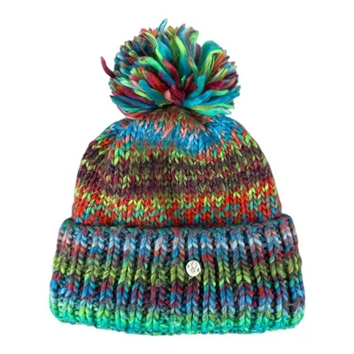 Sombrero de Invierno Spyder Colorido Tejido Pom Pom Forrado Talla Única Estilo #: 147458 Usado Foto 1 de 4
