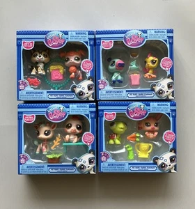 Littlest Pet Shop serie G7 2 coppie di animali domestici set completo di 4 nuovi - Foto 1 di 13