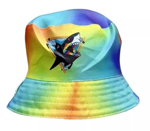San Jose Sharks Pride Bucket Hat Reversible 2024 Stadium Giveaway LGBTQ Rainbow - Picture 1 of 2