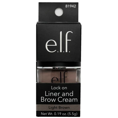 e.l.f. 2-PACK Lock On Liner and Brow Cream Light Brown 81942 - Image 1 of 3