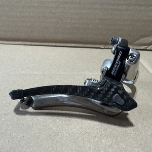 Desviador delantero Campagnolo Record carbono titanio 10 velocidades abrazadera 35 mm tsa58 - Imagen 1 de 6