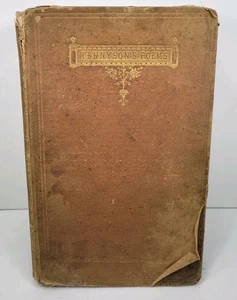 ANTIQUE 1870 "TENNYSON'S POEMS" - HARDCOVER - COMPLETE - SOLID BINDING  - Imagen 1 de 6