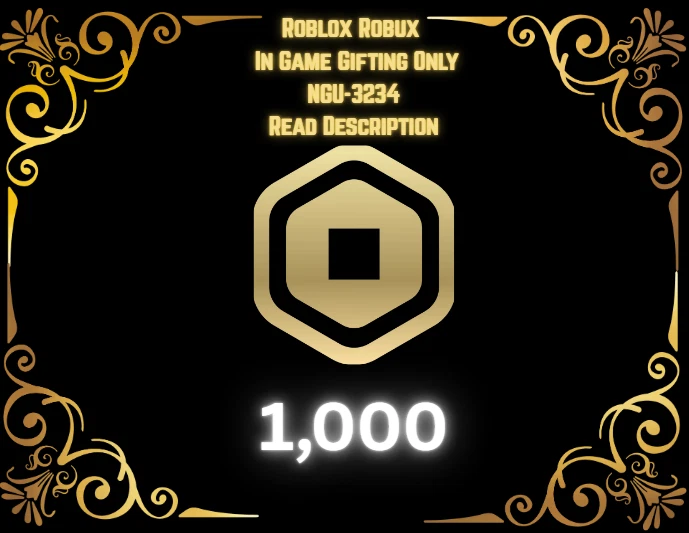 [💎] Roblox Robux | Ingame Gifting Only |1,000 Robux | Fast & Easy [💎]