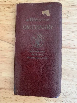 Webster Pocket Dictionary 1957 First Edition PB Definitions Spellings E57 - Image 1 of 4